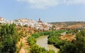 Panoramic view of Montoro and the Guadalquivir river, province of CÃÂ³rdoba, Andalusia, Spain