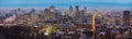 Panoramic view of the Montreal skyline Royalty Free Stock Photo