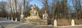 Panoramic view of monument of king Sobieski Royalty Free Stock Photo