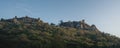 Panoramic view of Moorish Castle Walls and Towers - Sintra, Portugal Royalty Free Stock Photo