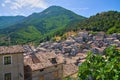 Panoramic view of Morano Calabro. Calabria. Italy.