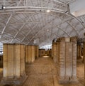 Panoramic view of Mosaic in Hisham`s Palace aka Khirbet al Mafjar, an archeological site in Jericho Royalty Free Stock Photo