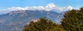 Panoramic view of mount Dhaulagiri, Nepal himalayas Royalty Free Stock Photo