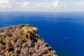 Panoramic view from Mount Pelegrino in Palermo, Sicily. Italy Royalty Free Stock Photo
