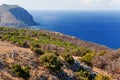 Panoramic view from Mount Pelegrino in Palermo, Sicily. Italy Royalty Free Stock Photo