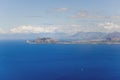 Panoramic view from Mount Pelegrino in Palermo, Sicily. Italy