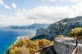 Panoramic view from Mount Pelegrino in Palermo, Sicily. Italy Royalty Free Stock Photo