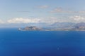 Panoramic view from Mount Pelegrino in Palermo, Sicily. Italy Royalty Free Stock Photo