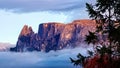 Panoramic view of mount Sciliar, Bolzano, Italy Royalty Free Stock Photo