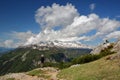 Panoramic view from Mount Stoderzinken Grobming in the Enns Valley, Salzkammergut, Styria, Austria Royalty Free Stock Photo