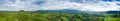 Panoramic view mountain and blue sky Royalty Free Stock Photo