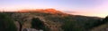 Panoramic view of mountain hills in Mount Lebanon Royalty Free Stock Photo