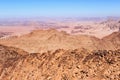 Panoramic view from mountain Jebel Umm Adaami Royalty Free Stock Photo