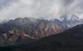 Panoramic view of mountain range of Ladakh Royalty Free Stock Photo