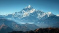 Panoramic View of Mountain Range From Summit Royalty Free Stock Photo