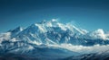 Panoramic View of Mountain Range From Summit Royalty Free Stock Photo