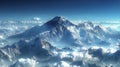 Panoramic View of Mountain Range From Summit Royalty Free Stock Photo
