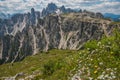 Panoramic view of Mountain retreat in the italian dolomites