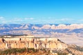 Panoramic view of mountain scene, Bryce Canyon Royalty Free Stock Photo