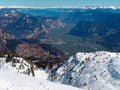 Panoramic View Mountain Snow landscape Alps Italy Royalty Free Stock Photo