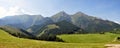 Panoramic view of the mountains, Belianske Tatras, Slovakia, Europe