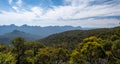 Panoramic view of mountains in Grampians, Victoria, Australia.