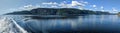 Panoramic view of the mountains of Saguenay Fjord Quebec Royalty Free Stock Photo