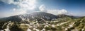 Panoramic view of mountains in Switzerland Royalty Free Stock Photo