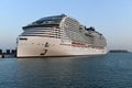 MSC World Europa cruise ship in Qatar