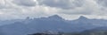 Panoramic view of Mt Sneffels range on a cloudy day Royalty Free Stock Photo