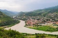 Panoramic view of Mtskheta Royalty Free Stock Photo