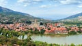 Panoramic view of Mtskheta, Georgia Royalty Free Stock Photo