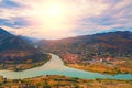 Panoramic view of Mtskheta Royalty Free Stock Photo