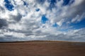 Panoramic view of the mud volcanoes Royalty Free Stock Photo