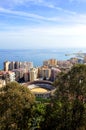 Panoramic view of MÃÂ¡laga with the Malagueta bullring, Andalusia, Spain