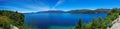 Panoramic view of Nahuel Huapi Lake, near Bariloche, Argentina Royalty Free Stock Photo