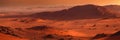 Panoramic view of the Namib desert at sunset, Namibia Royalty Free Stock Photo