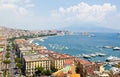 Panoramic view of Naples from Posillipo Royalty Free Stock Photo