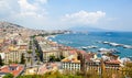 Panoramic view of Naples from Posillipo Royalty Free Stock Photo