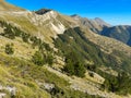 Panoramic view of national park of Monti Sibillini in the Marche region Royalty Free Stock Photo