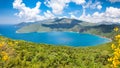 Panoramic view on nature bay near Agia Kiriaki, Greece.