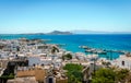 Panoramic view of Naxos, Cyclades, Greece.