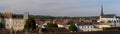 Panoramic view of the Nemours medieval town in France