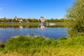 Panoramic view of New Town quarter - Nowe Miasto - and Muranow district with Wybrzerze Gdanskie and wild banks of Vistula river in