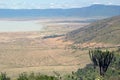 Panoramic view of Ngorongoro Park Royalty Free Stock Photo