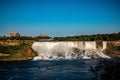 Panoramic view of Niagara Falls on Canada and the USA border Royalty Free Stock Photo