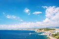 Panoramic view Nice city French riviera France Mediterranean sea Royalty Free Stock Photo