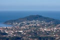 Panoramic view of Nigran in Pontevedra Spain Royalty Free Stock Photo