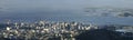 Panoramic view of Niteroi bridge, Rio de Janeiro, Brazil. Royalty Free Stock Photo