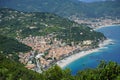 A panoramic view of Noli, Liguria - Italy